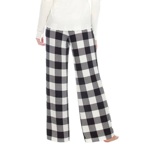 Honeydew Gingham Checkered Pajama Pants in Black White - Picture 3 of 10